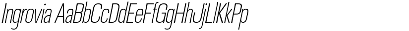 Ingrovia font