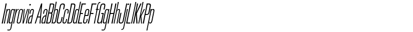 Ingrovia font