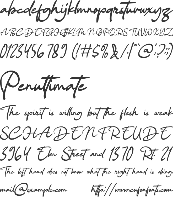 Ragtonea font preview
