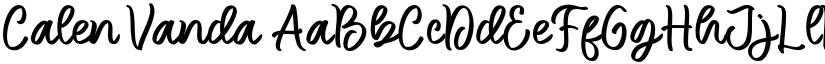 Calen Vanda font