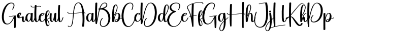 Grateful font