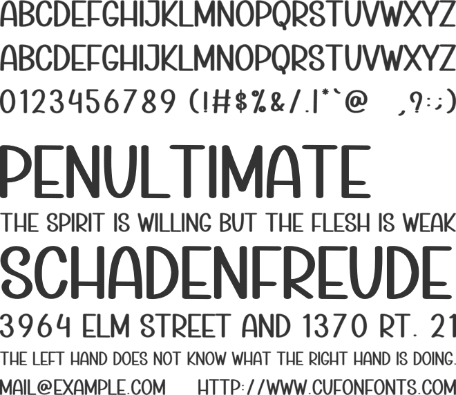 Simple Vintage font preview
