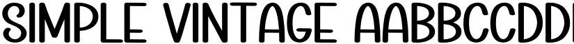 Simple Vintage font