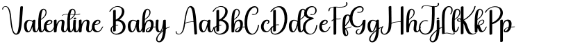 Valentine Baby font