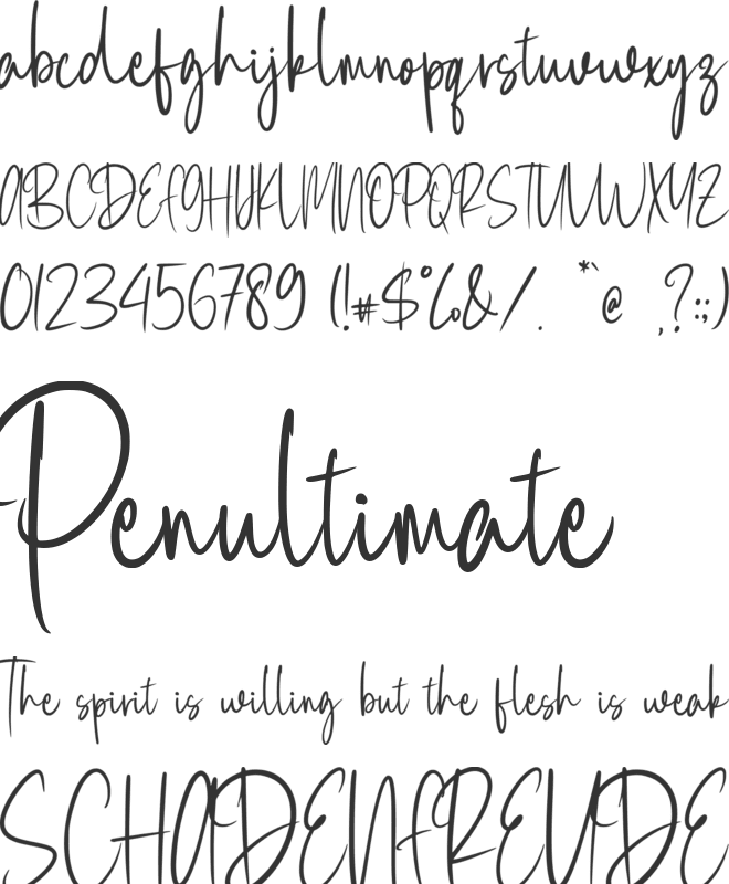 Dellution font preview