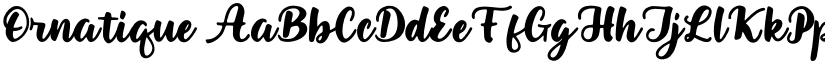 Ornatique font