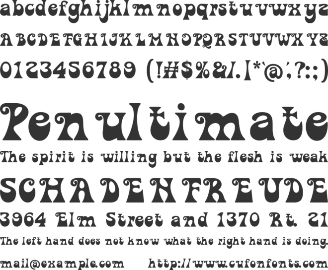 Opal Groove Free font preview