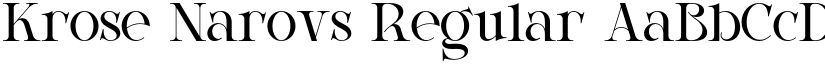 Krose Narovs font download