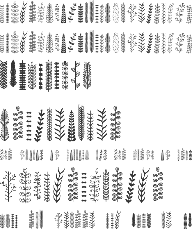 Crownleaf Dingbat font preview