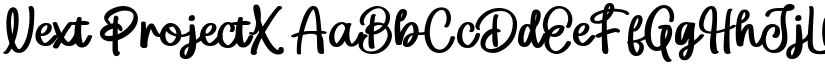Next ProjectX font
