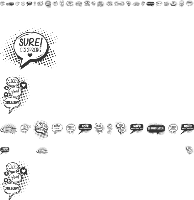 EASTER BUBBLES font preview