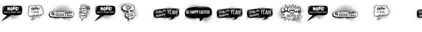 EASTER BUBBLES font