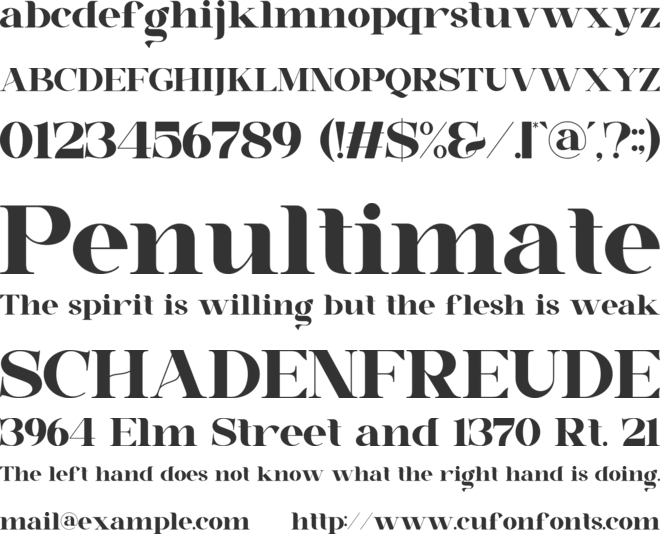 Chalsse font preview