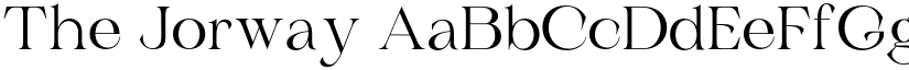 The Jorway font