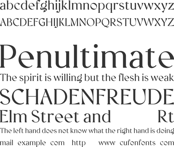 Vellumo font preview
