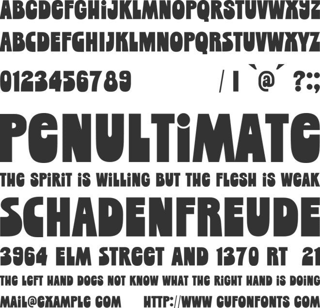 Merry Free Version font preview