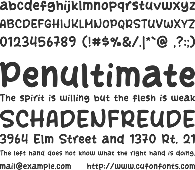 Start Story font preview