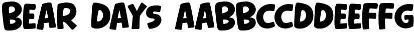 Bear Days font download