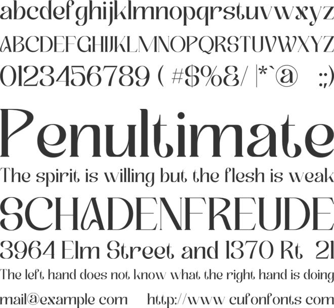 Flewur font preview