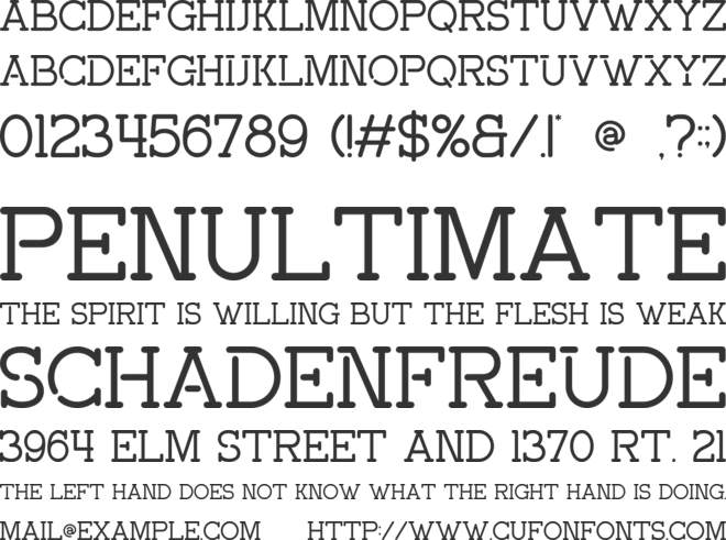 Achilast font preview