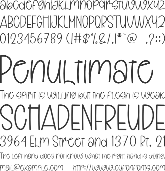 Staylish Birthday font preview