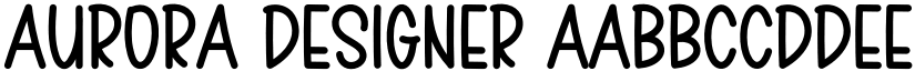 Aurora Designer font