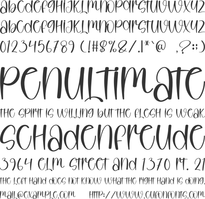 Staymore font preview