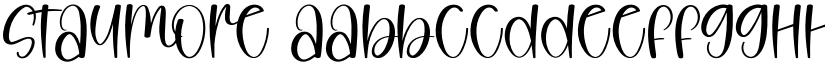 Staymore font