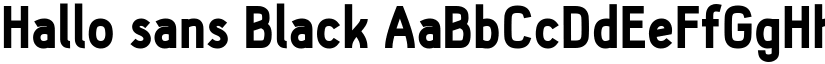 Hallo sans Black font