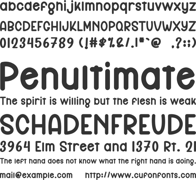 Sunday Ground font preview
