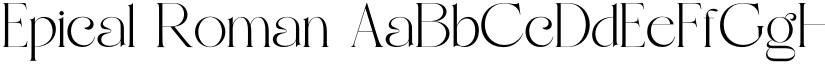 Epical Roman font download