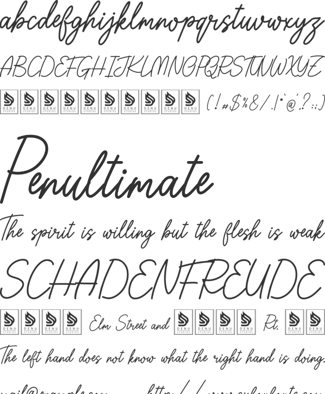 Forgotten Shores font preview