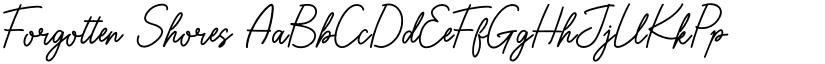 Forgotten Shores font