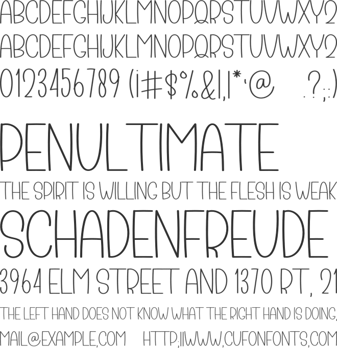 Valentine Paradise font preview