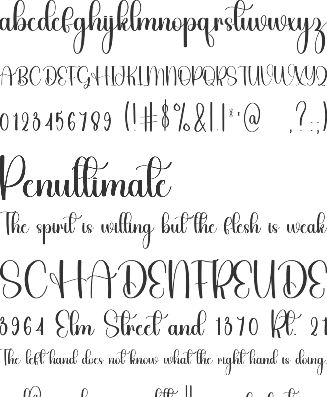 Handwriting Groovy font preview