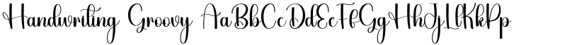 Handwriting Groovy font