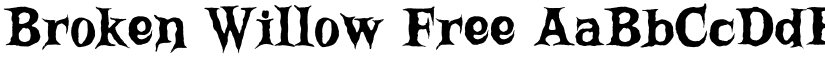 Broken Willow Free font download
