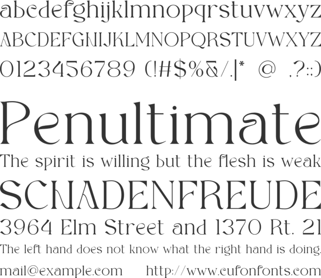 Acheria font preview