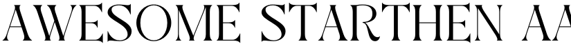 Awesome Starthen font download