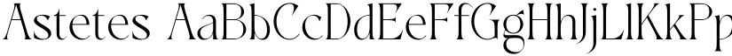 Astetes font