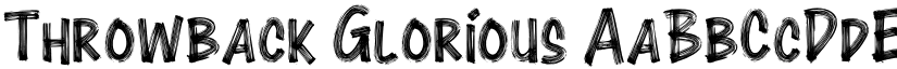 Throwback Glorious font
