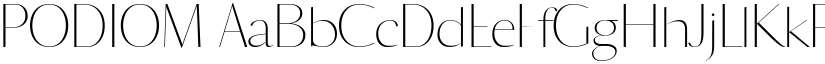 PODIOM font