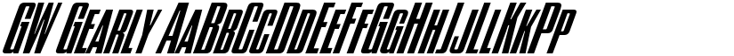 GW Gearly font
