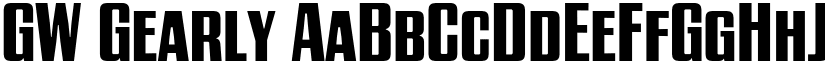 GW Gearly font