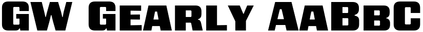 GW Gearly font