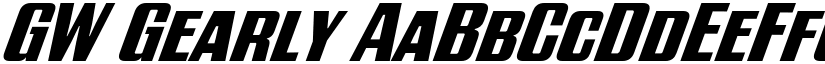 GW Gearly font