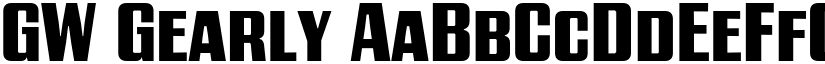 GW Gearly font