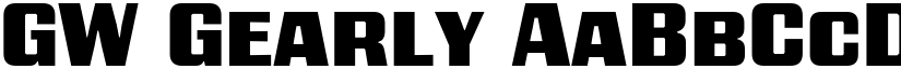 GW Gearly font