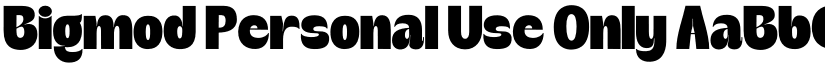Bigmod Personal Use Only font
