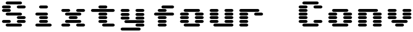 Sixtyfour Convergence Regular font